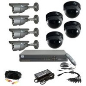 Комплект видеонаблюдения ATIS KIT-DVR-4x4 STANDART на 4 внутренние + 4 уличные камеры с ИК