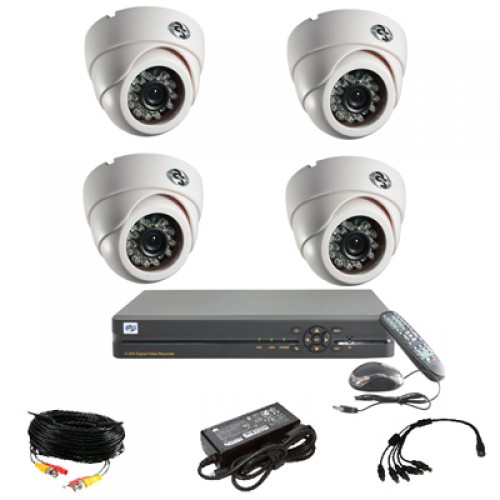 Комплект видеонаблюдения ATIS KIT-DVR-4x0 STANDART IR на 4 внутренние камеры с ИК